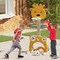 Kids 4-in-1 Adjustable Basketball Hoop with Ring Toss and Soccer Set